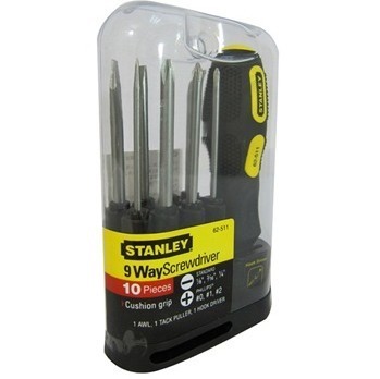 百偉五金工具史丹利10件套換頭多用螺絲刀(62-511-22) 專(zhuān)業(yè)之選，匠心之作